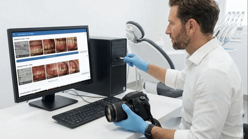 Importation automatique et tri des photos dentaires depuis carte SD